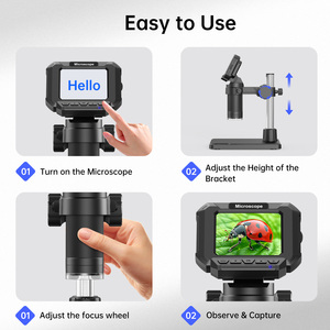 2.4'' LCD Display 10MP 1080p Resolution 1000X Magnification Manual Stereo Digital LED Illumination TF Card MK2 Digital <b>Microscop</b> - Product Image 5