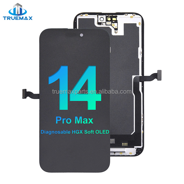 HGX Soft OLED Diagnosable Display Complete for iPhone14 Pro Max Smart Phone LCD Touch Screen for iPhone 14 Pro Max Pantalla