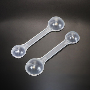 Cuchara medidora de plástico PP transparente de doble cabeza de 5ml y 10ml para cuchara de leche en polvo, cuchara de <span class=keywords><strong>dos</strong></span> cabezas para líquido de jarabe con escala - Product Image 4