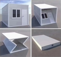 Maison de conteneur d'expédition simple pliable préfabriquée pour la mobilité et l'adaptabilité Mini maison de conteneur préfabriquée modulaire