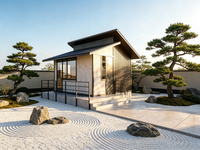 Villa Modulaire Personnalisable de 36 m², Anti-corrosion, Prête pour l'Installation de Panneaux Solaires, Idéale pour les Projets de Loisirs et de Vacances