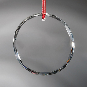 Grandi Offerte 2026 Ornamento in Vetro Piatto Circolare da 3 Pollici Personalizzato per Decorazione Albero <span class=keywords><strong>di</strong></span> Natale - Product Image 1