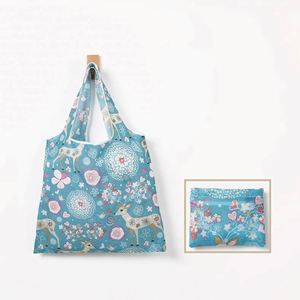 Bolsa de Compras Reutilizable Plegable de Gran Capacidad, Impermeable, Multicolor, de Poliéster 190T - Product Image 4