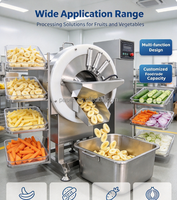 Machine industrielle de découpe verticale multi-lames pour oignon, manioc, banane et plantain, prix compétitif