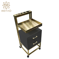 Chariot de rangement haut de gamme pour salon de beauté, nouveau design, blanc/noir, pour pédicure et manucure, USA