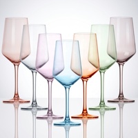 StarLuckINT Verre à vin à long pied classique personnalisé avec logo coloré, fabriqué à la machine, pas cher, pour mariage, hôtel, restauration, usage domestique
