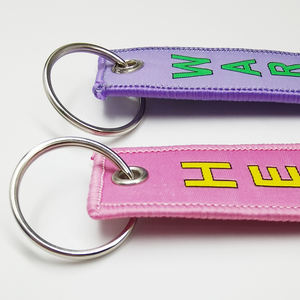 Ot-llaveros con etiquetas de acero, llaveros de piloto Rosa personalizados - Product Image 5