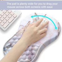Tapis de souris ergonomique personnalisé chaud avec repose-poignet tapis de souris éponge à mémoire souple pour ordinateur portable tapis de souris anti-dérapant de bureau