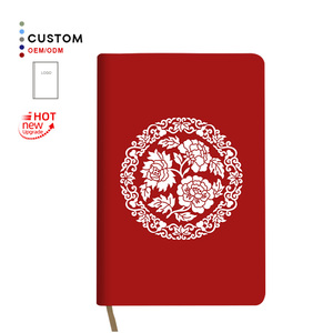 Fábrica roja Diseño de Cruz personalizado Cuero de PU Tamaño estándar Naranja <span class=keywords><strong>con</strong></span> cubierta de patrón Servicio de impresión de libros bíblicos - Product Image 1