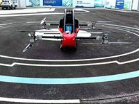 Новый спортивный гироплан из углеродного волокна, электрический беспилотный летательный аппарат VTOL, складной, на батарейках, максимальная скорость полета 100 км/ч