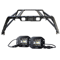 Porte-bagages de camionnette JP16 ODM, taille standard, pour plateau de camion, cadre de camion, porte-bagages arrière, barre de protection réglable en fer, porte-bagages de camion pour camion