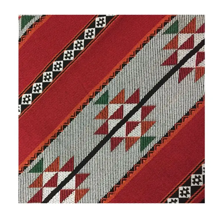 National style sadu polyester sofa fabric for furniture textile