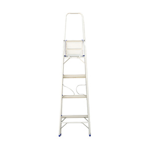 Échelle pliante industrielle en aluminium à 5 marches, forme A, avec embouts antidérapants - Product Image 5