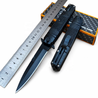 Couteau pliant multifonctionnel portable en acier inoxydable personnalisable avec manche en ABS, couteau de poche de survie en plein air pour le camping