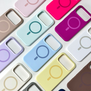 Fundas Magnéticas de Silicona Macroporosa para Sublimación S033 para iPhone 14 15 16 17, Carcasa Protectora a Prueba de Golpes - Product Image 5