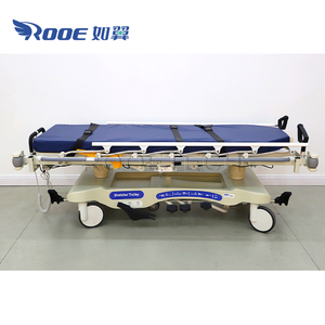 Radiolucent Patiënt Hydraulische Transportwagen Met Vijfde Ronde En Weging - Product Image 4
