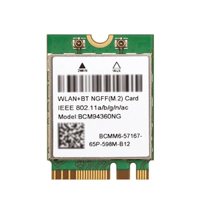 Carte sans fil WiFi BCM94360NG NGFF M.2 2230, adaptateur 802.11ac 1200Mbps pour MacOS BCM94360CS - Product Image 1