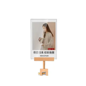 New Acrylic Special Price Sign A4 A5 Solid Wood Poster Display Frame for Clothing Store