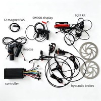 Kit Contrôleur Moteur 50A 2000W 48V 52V 60V 72V pour Trottinette Électrique, Moto, Vélo – Pièces avec Capteur Hall et Contrôleur à Onde Sinusoïdale