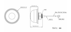 JCW601 IP67 <span class=keywords><strong>3dBi</strong></span> مثبت في السقف هوائي واي فاي متعدد الاتجاهات - Product Image 5