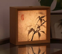 Cadre photo en acrylique avec lumière d'ambiance LED, veilleuse créative, décoration de table et de bureau