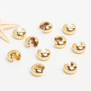 18k or croissant <span class=keywords><strong>de</strong></span> lune fermoir bijoux à bricoler soi-même accessoire en forme <span class=keywords><strong>de</strong></span> C fin fermoir positionnement perles <span class=keywords><strong>pour</strong></span> <span class=keywords><strong>collier</strong></span> <span class=keywords><strong>serrage</strong></span> perles fil - Product Image 2