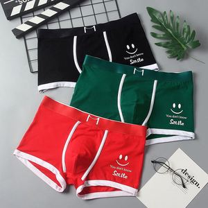Men's Knitted Mid-Rise <b>Boxer</b> Shorts with Waist Cartoon Pattern Anti-Bacterial Underwear - Product Image 4