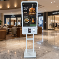 Kiosco de Autoservicio de 23.8 Pulgadas con Pantalla Táctil HD, Sistema Android, para Pedidos de Comida y Pagos en Restaurantes