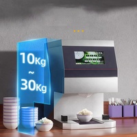 Distributeur de riz entièrement automatique QDMECH 30 kg, distributeur de nourriture intelligent 280 g pour riz cuit