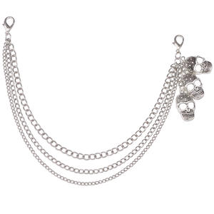 Bolso de hombro con cadena en forma de U, chapado en metal, de varias capas, accesorio de moda para mujer, verano 2024 - Product Image 5