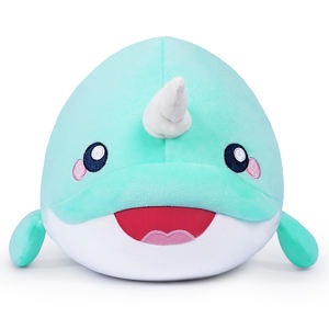 Vente en gros Peluches molles unisexes d'animaux de la mer, <span class=keywords><strong>dauphin</strong></span>, phoque, baleine, poisson-globe, douillette en coton PP, doublure en maille pour anniversaire - Product Image 4