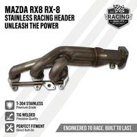 Header Knalpot Racing Baja Anti Karat Poles Berkualitas Tinggi, Dilas TIG, Manifold Pasang Langsung untuk Mazda RX8 RX-8