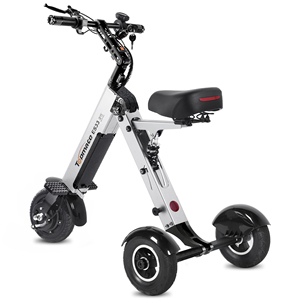 Tricycle TopMate ES33, scooter de mobilité pliable léger à 3 roues, batterie amovible, pneus de 8 pouces, fonction de marche arrière - Product Image 1