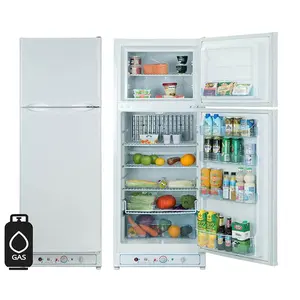 Smeta LPG Propane Gas 2 Way Double Door Absorption Refrigerator Freezer