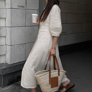 定制批发穆斯林女士阿巴亚女装，中东迪拜土耳其休闲舒适长/ - Product Image 1