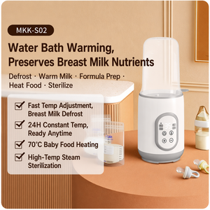 Calentador de <span class=keywords><strong>Biberones</strong></span> para Bebés, Calentador de Leche Portátil Inteligente con Pantalla LCD, Calentamiento Rápido y Esterilización - Product Image 3