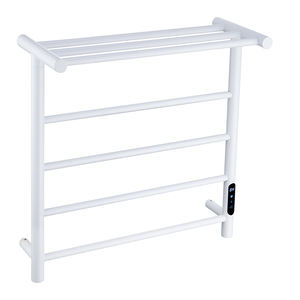 حامل مناشف كهربائي مسخن ذهبي رمادي اللون مع وحدة تحكم، رائج البيع - Product Image 3