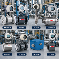 Débitmètre électromagnétique KIO KF700-VA DN10 à DN100, type de filetage NPT/BSP/PT, RS485 HART, corps en acier inoxydable 304/316L