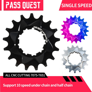 PASS QUEST singola velocità distanziatore ruota libera per shimano8/<span class=keywords><strong>9</strong></span>/<span class=keywords><strong>10</strong></span> velocità suolo pendenza bicicletta arrampicata Sstreet nero/argento - Product Image 2