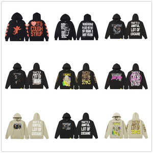 Sudadera con capucha y cremallera completa de felpa de algodón pesado de 450 g/m², corte holgado y extragrande, estilo streetwear, 2026, color Syrup Cough Awful <span class=keywords><strong>Desto</strong></span> Heavily Top - Product Image 1