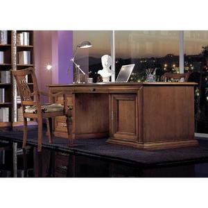 Scrivania per Computer in legno a doppio lato con cassetto completamente assemblato - Product Image 1