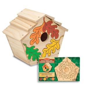 Maison d'oiseau <span class=keywords><strong>en</strong></span> <span class=keywords><strong>bois</strong></span> coloré personnalisé <span class=keywords><strong>en</strong></span> gros petit nichoir d'oiseau sauvage avec couvercle amovible et corde pour l'extérieur - Product Image 6