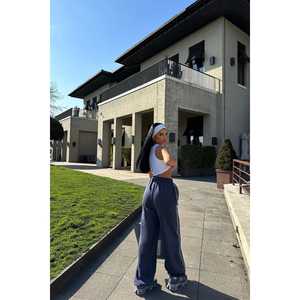 Sweatpants gris fumé basiques pour femmes, sweats à capuche et sweat-shirts confortables - Product Image 1