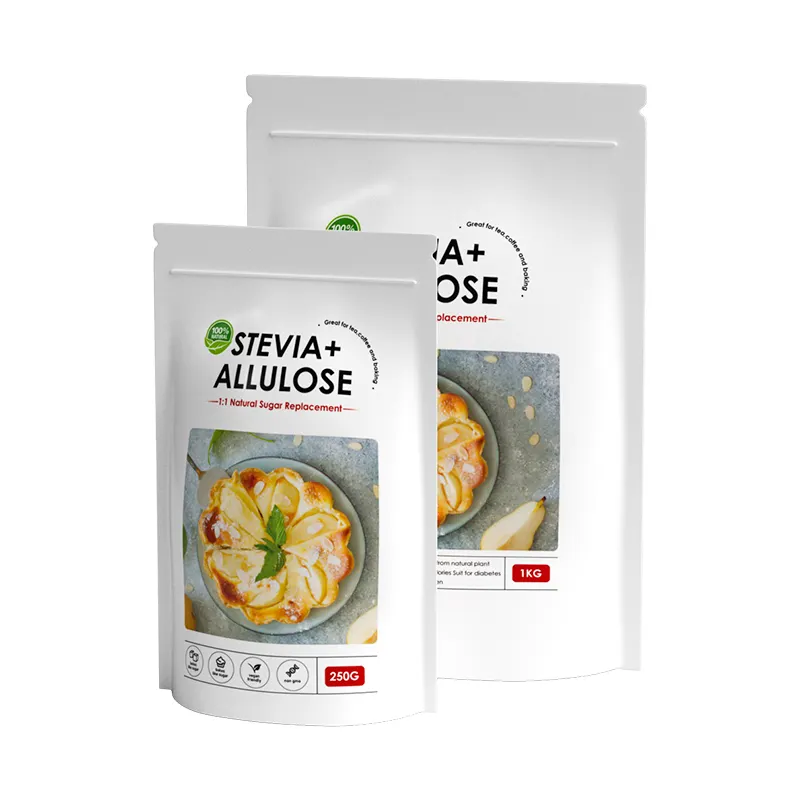 Allulose Sugar Food Grade Organic Stevia Leaf Extract Sweetener Powder Mix D-Allulose Sweetener Allulose