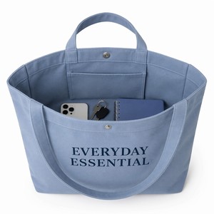 Soft Pastel <b>Canvas</b> <b>Tote</b> Bag Color Block Trendy Cotton Reusable Shoulder Bag with Pocket for Women Aesthetic Daily Shopping Beach - Product Image 5