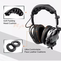 Casque de pilote en fibre de carbone de haute qualité, casque d'aviation ANR (réduction active du bruit) avec Black Toot5