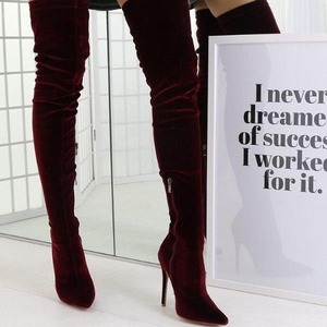 Bottes longues à talons hauts pour femmes, style européen et américain, mode polyvalente, décontractées, pour l'extérieur, robes à talons hauts, bottes à tube haut pour femmes - Product Image 4
