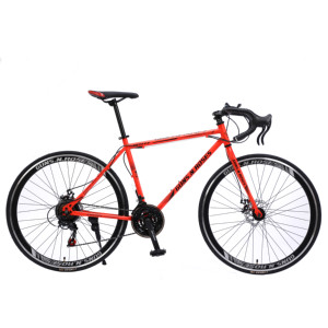 จักรยานเสือหมอบเหล็กกล้าคาร์บอนสูงจากโรงงาน OEM จีนโดยตรง, จักรยานแข่ง 21 สปีดพร้อมดิสก์เบรกและแฮนด์ดรอปบาร์สำหรับผู้ใหญ่และเยาวชน - Product Image 5