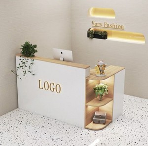 Mesa de <span class=keywords><strong>Esquina</strong></span> Moderna y Sencilla, <span class=keywords><strong>Pequeño</strong></span> Mostrador de Caja para Tiendas de Ropa y Salones de Belleza como <span class=keywords><strong>Escritorio</strong></span> Frontal/Recepción - Product Image 1