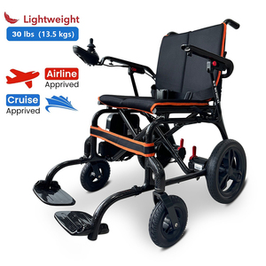 KSM-507P Carbon Fiber Fold <b>Electric</b> Wheelchair 20AH Lithium Battery Attach Conversion <b>Kit</b> Motor Folding Lightweight Wheelchair - Product Image 2